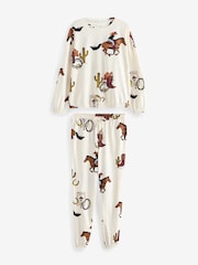 Ecru Cowboy 100% Cotton Long Sleeve Pyjamas - Image 4 of 8