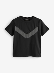 Black Embellished Western Cowboy Fringe T-Shirt - Image 4 of 5