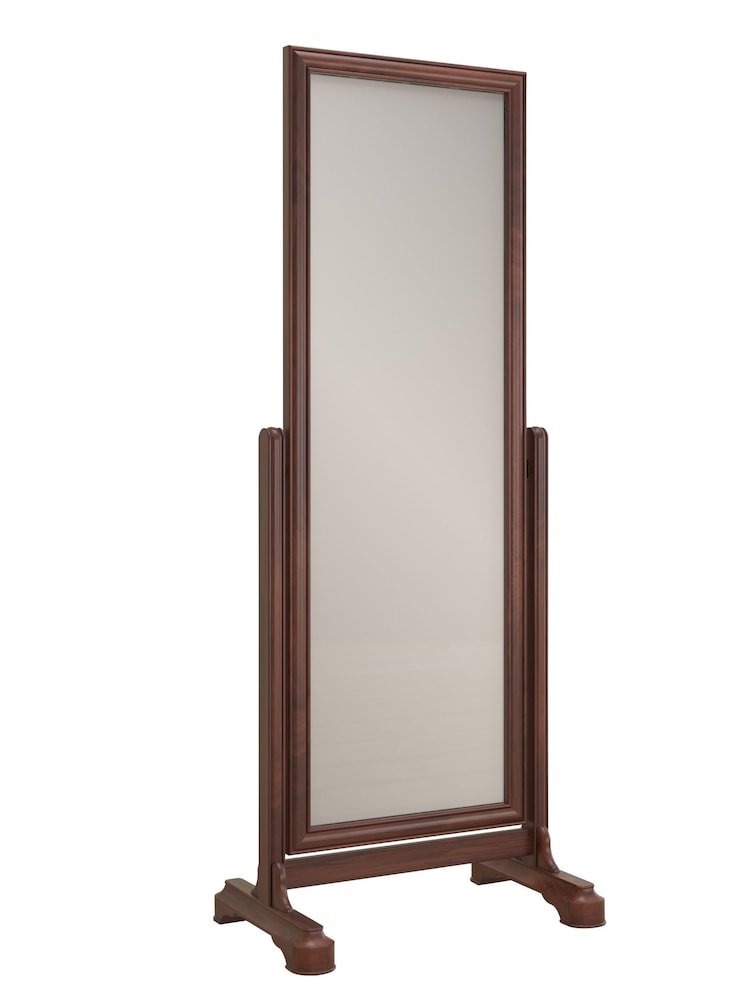 Willis & Gambier Brown Antoinette Wooden Cheval Mirror - Image 2 of 3