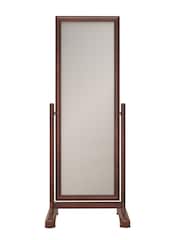 Willis & Gambier Brown Antoinette Wooden Cheval Mirror - Image 3 of 3
