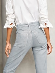 Lipsy Silver High Waist Straight Leg Jeans - Image 2 of 4