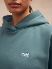 self. Teal Blue Hoodie - Image 4 of 8
