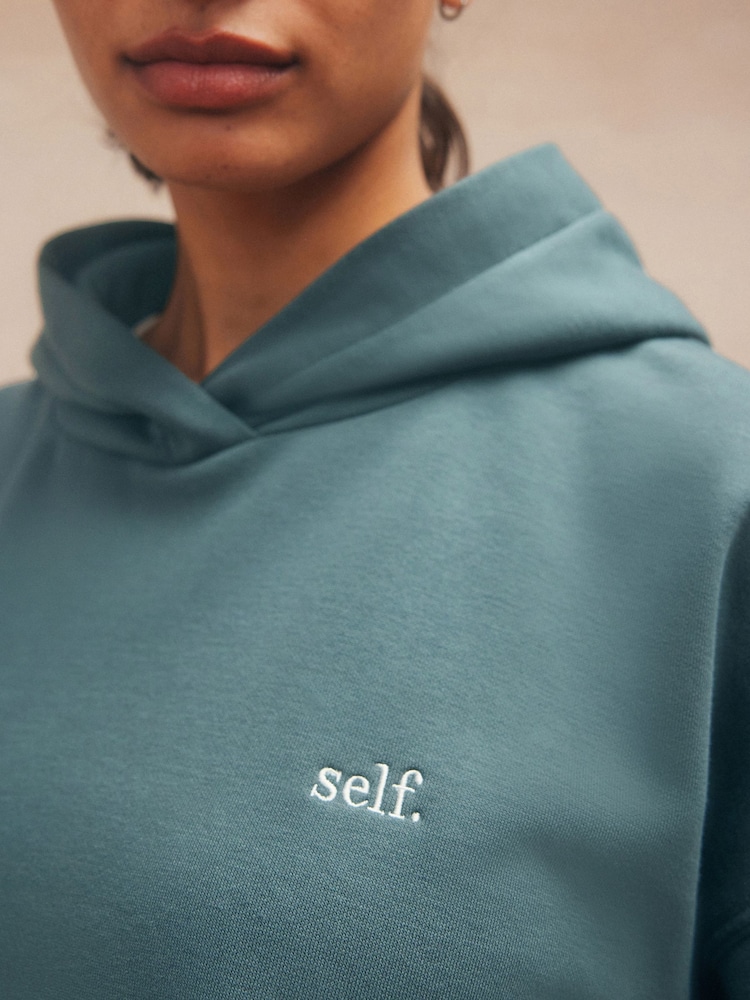 self. Teal Blue Hoodie - Image 4 of 8
