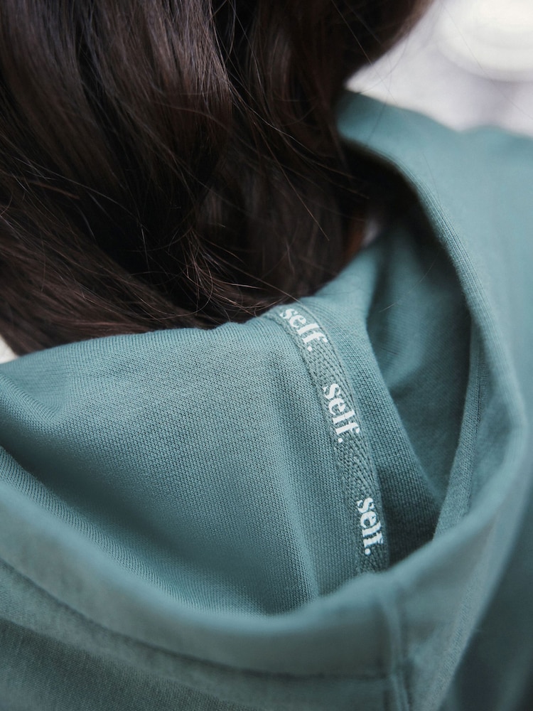 self. Teal Blue Hoodie - Image 5 of 8
