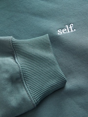 self. Teal Blue Hoodie - Image 7 of 8
