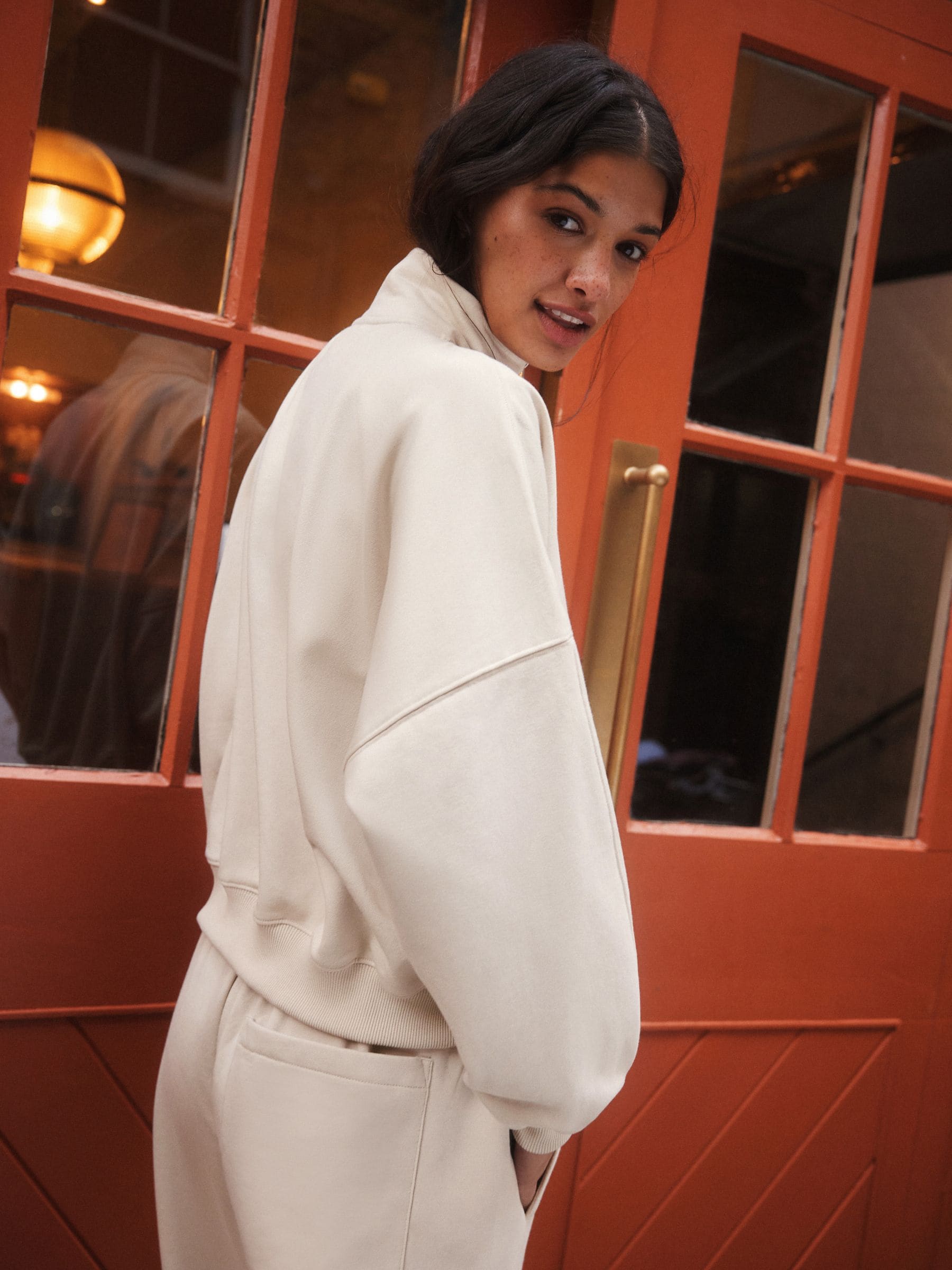 Buy self. Stone Half Zip Sweatshirt from Next USA