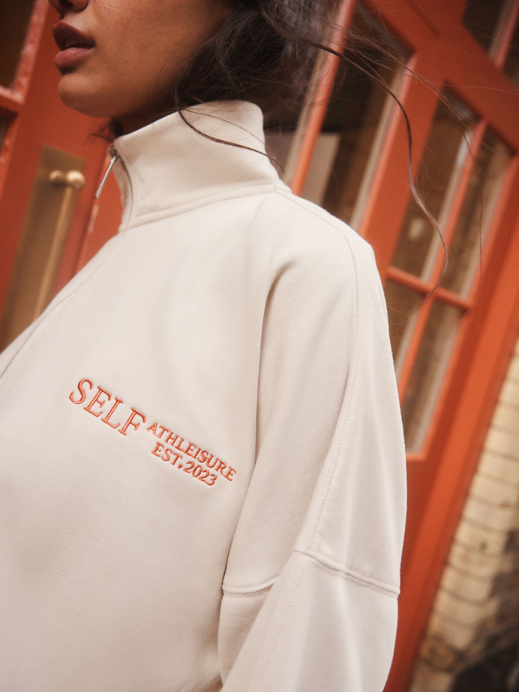 Buy self. Stone Half Zip Sweatshirt from Next USA