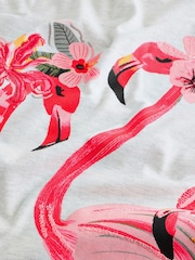 Pink Flamingo Jersey Short Sleeve Pyjamas - Image 8 of 10