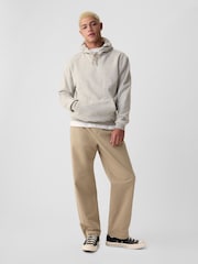 Gap Beige Baggy Fit Stretch Modern Chino Trousers - Image 1 of 7