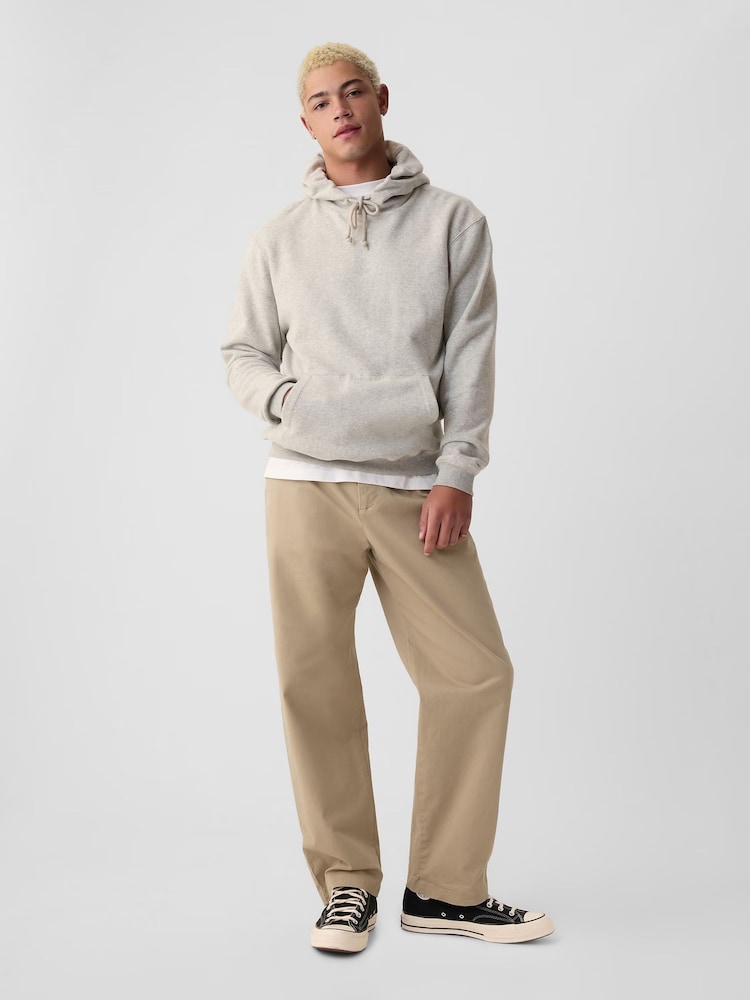 Gap Beige Baggy Fit Stretch Modern Chino Trousers - Image 1 of 7