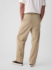 Gap Beige Baggy Fit Stretch Modern Chino Trousers - Image 3 of 7