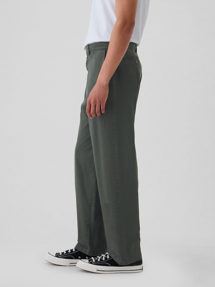 Gap Grey Baggy Fit Stretch Modern Chinos - Image 2 of 6
