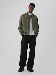 Gap Black Baggy Fit Stretch Modern Chinos - Image 1 of 5