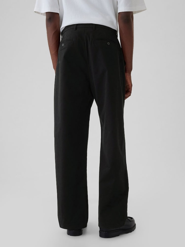 Gap Black Baggy Fit Stretch Modern Chinos - Image 2 of 5