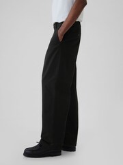 Gap Black Baggy Fit Stretch Modern Chinos - Image 4 of 5
