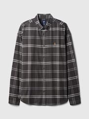 Gap Dark Grey Check Bear Long Sleeve Oxford Shirt - Image 5 of 5