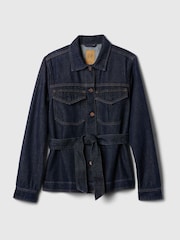 Gap Blue Ultra Soft Denim Belted Jacket - Image 5 of 5