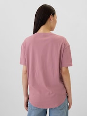 Gap Pink Cotton Logo Short Sleeve Sport T-Shirt - Image 2 of 5
