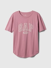 Gap Pink Cotton Logo Short Sleeve Sport T-Shirt - Image 5 of 5