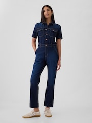Gap Blue Denim Jumpsuit - Image 3 of 4