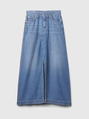 Gap Blue UltraSoft Denim Maxi Skirt - Image 5 of 5