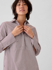 Gap Red Cotton Mini Shirt Dress - Image 4 of 5