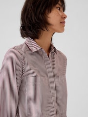 Gap Red Cotton Mini Shirt Dress - Image 5 of 5