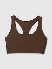Gap Brown Power Medium Impact Racerback Sports Bra - Image 4 of 4