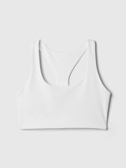 Gap White Power Medium Impact Racerback Sports Bra - Image 4 of 5
