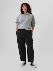 Gap Black Pull On Soft Twill Tapered Cargo Trousers - Image 5 of 5