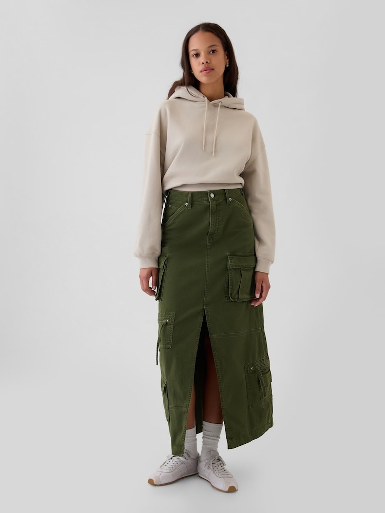 Gap Green Cargo Maxi Skirt - Image 2 of 5