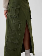 Gap Green Cargo Maxi Skirt - Image 4 of 5