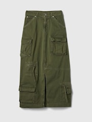 Gap Green Cargo Maxi Skirt - Image 5 of 5
