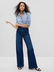 Gap Blue Cotton Denim Shirt - Image 1 of 3