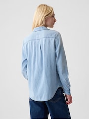Camisa de algodón de denim de Gap - Imagen 4 de 6