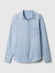 Camisa de algodón de denim de Gap - Imagen 6 de 6