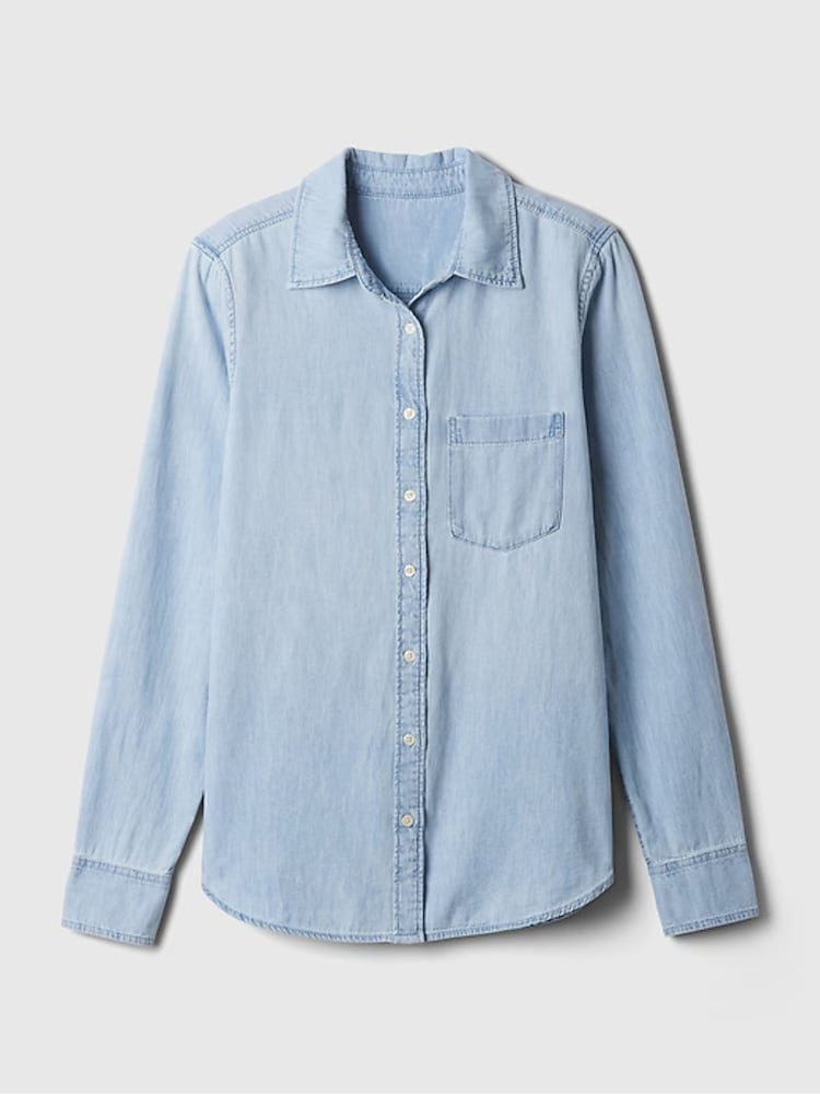 Camisa de algodón de denim de Gap - Imagen 6 de 6