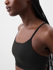 Negro - Bralette de espalda cruzada sin costuras Gap - Imagen 3 de 4