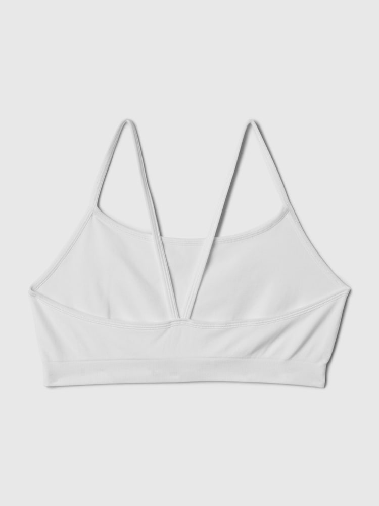 Blanco - Bralette de espalda cruzada sin costuras Gap - Imagen 4 de 4