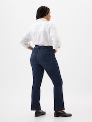 Gap Blue Mid Rise Stretch Button Detail Bootcut Jeans - Image 2 of 7