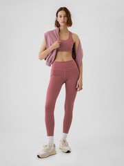 Gap Pink High Waisted Power Stretch Full Length Pocket Leggings - Image 1 of 4