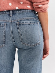 Bleu moyen - Bermuda en jean longueur Denim - Image 6 of 9