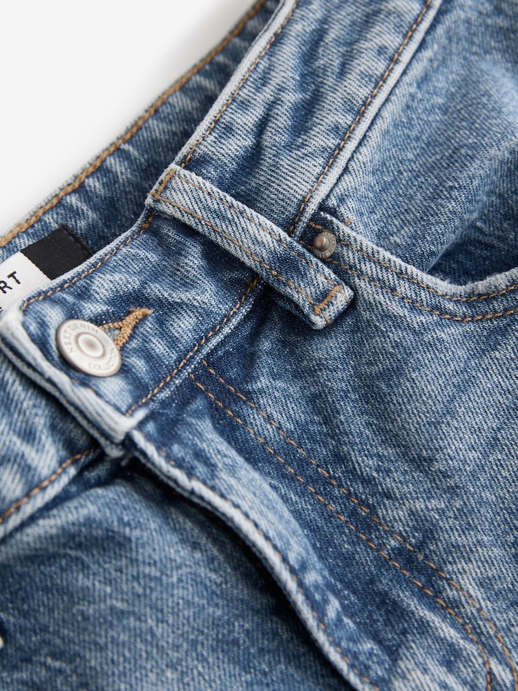 Bleu moyen - Bermuda en jean longueur Denim - Image 9 of 9