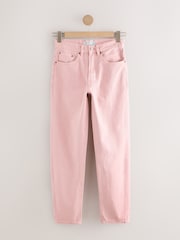 Pink 100% Cotton Column Mom Jeans - Image 1 of 3