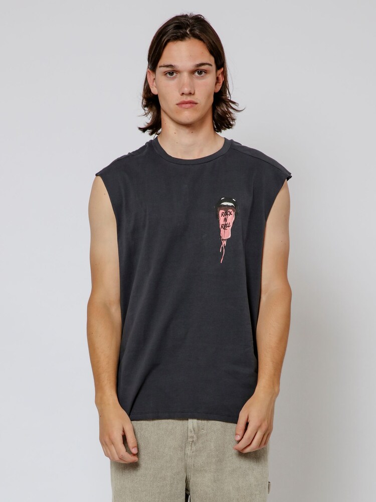 Religion Black Tongue Tank 100% Cotton Top - Image 2 of 5