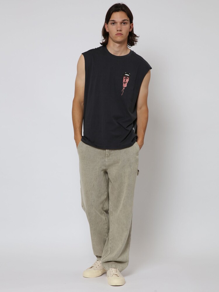 Religion Black Tongue Tank 100% Cotton Top - Image 5 of 5