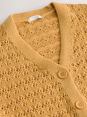 Ochre Yellow Knitted - سترة كارديغان بياقة حرف V (3-16 سنة) - صورة 6 من 7