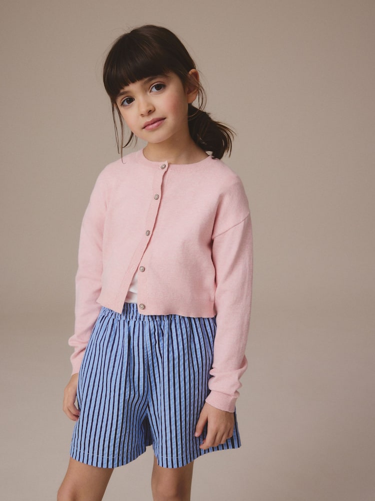 Pink Button Up Cardigan (3-16yrs) - Image 1 of 7