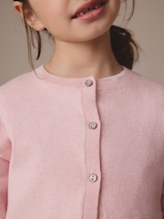 Pink Button Up Cardigan (3-16yrs) - Image 3 of 7