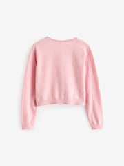 Pink Button Up Cardigan (3-16yrs) - Image 5 of 7
